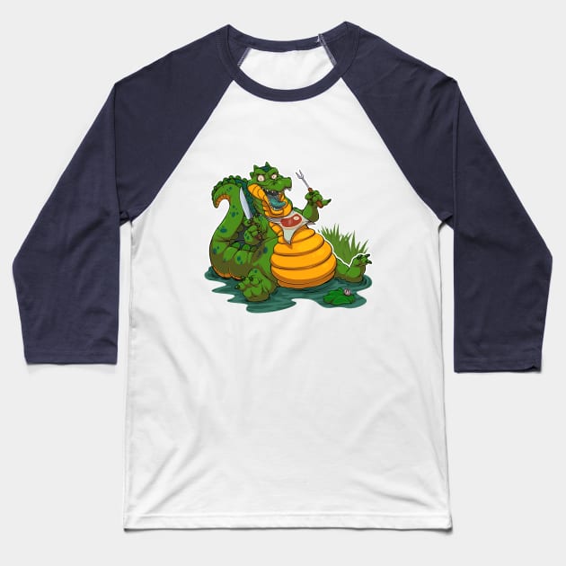 Stuffed Gator Baseball T-Shirt by Teaselbone